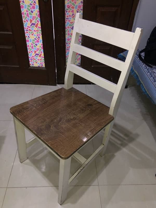 wooden table with chair 1