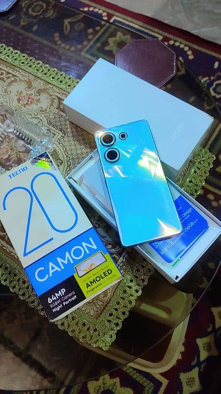 tecno camon 20 8+8 256 with box 1