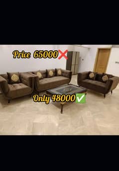 6 seater sofa, L shape sofa, wooden sofa, Lahore sofa set, Furniture,