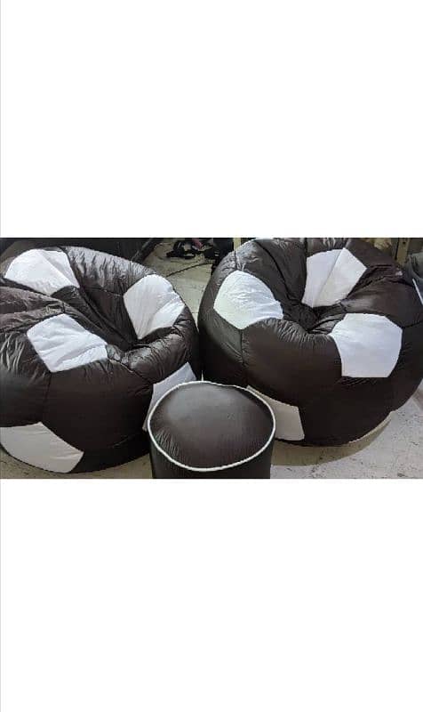 . . . .  Set off 3 Football Bean bag Export Quality Filling With Beans 4