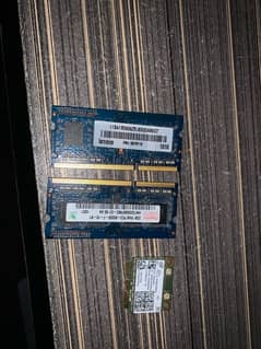 laptop 4gb ram and Wi-Fi card