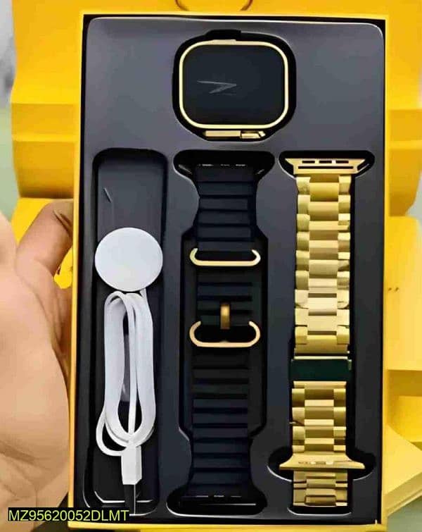 HK9 ultra golden smart watch 1