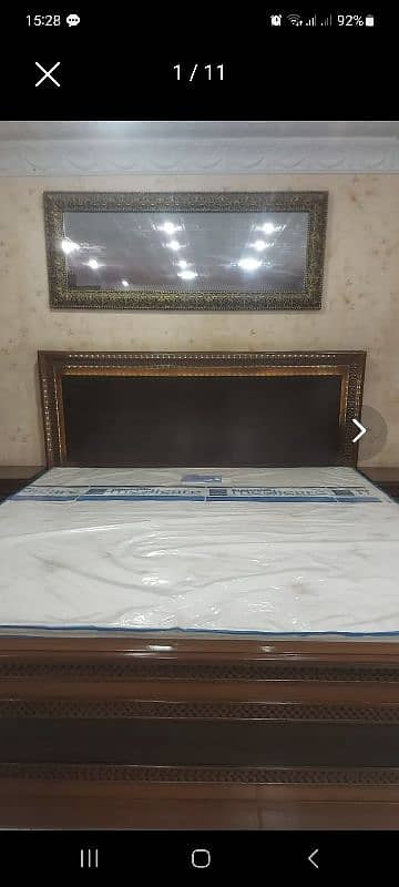 king size bed with 2 side tables 3