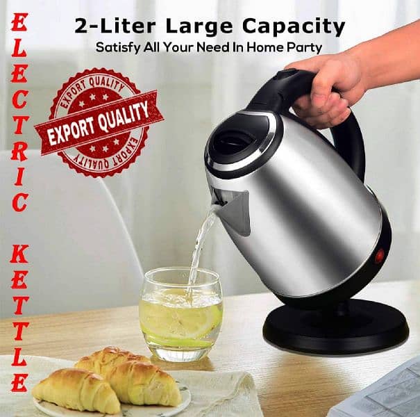 Electric kettle Stainless Steel Body -Automatic instant Heating 5