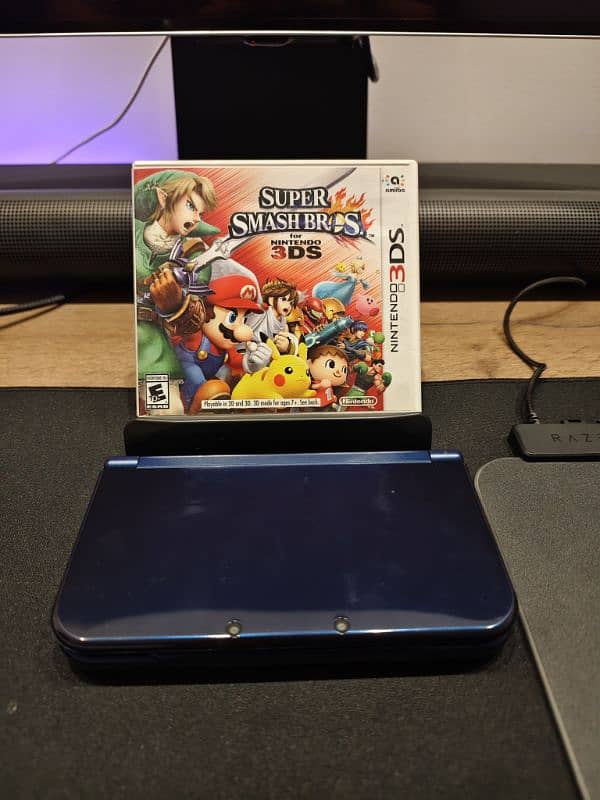 Nintendo New 3DS XL Metallic Blue Jailbreak 64gb Card 3