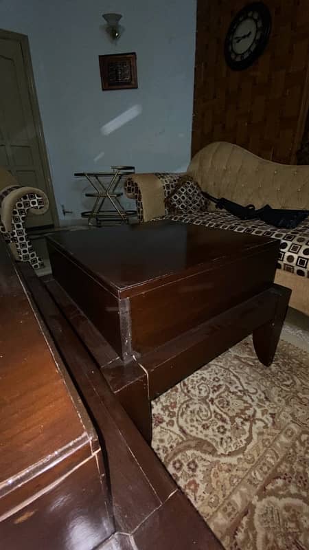 Big center tables with 2 side tables for sale 2