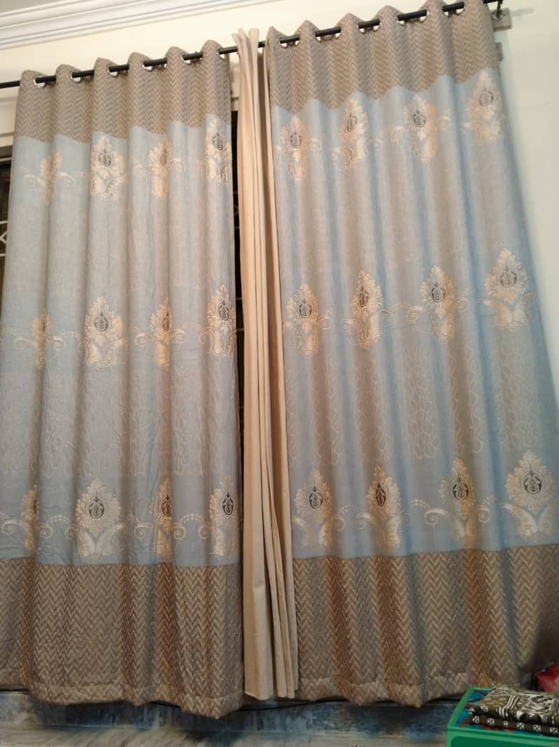 High Quality and full size windows curtains for Four Windows 2