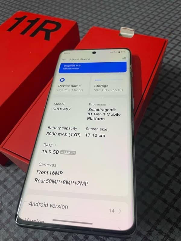 oneplus 11r 16\256 gb non pTa 6