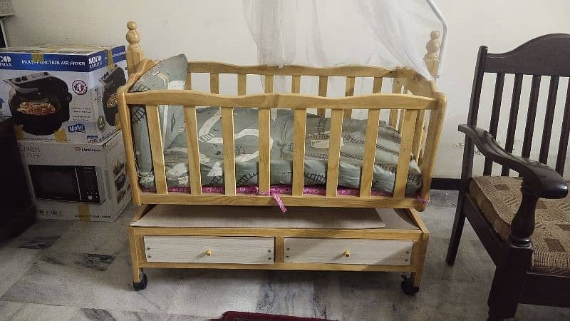 Baby Cot with Drawer 4