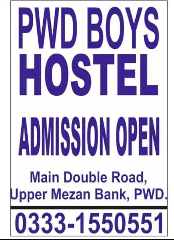 Pwd Boys Hostel for Jobians with All facilities 9