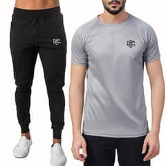 Tracksuit: 2 PCs polyester tracksuit (ALL OVER PAKISTAN) 0