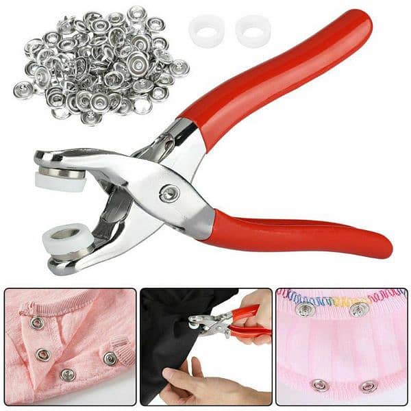 Tich Button Clippers Machine with Buttons 1