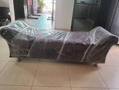 just like a new couch sofa 3 seater Brown colour