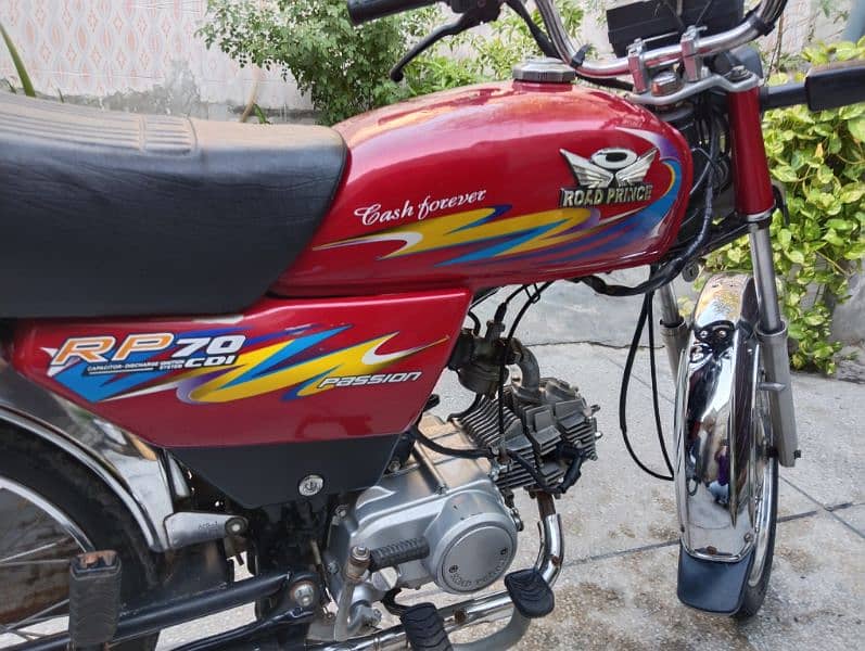 Road Prince 70cc Bike Red Colour Genuine Good Condition 6