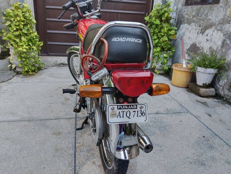 Road Prince 70cc Bike Red Colour Genuine Good Condition 8