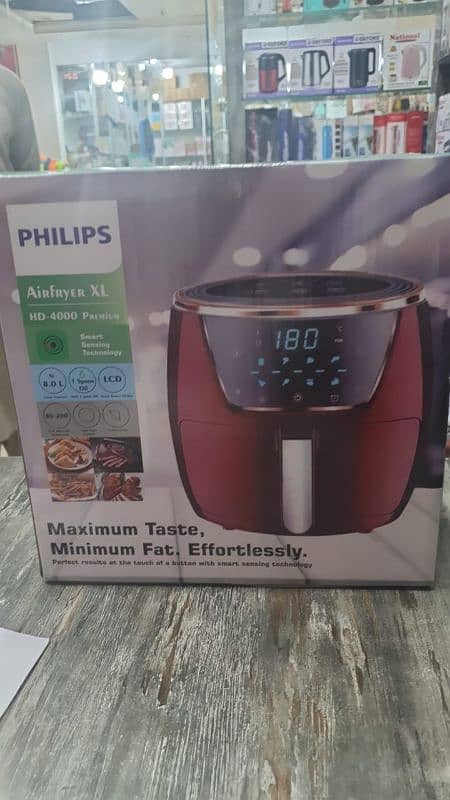 Philips LCD Touch Air Fryer - 8.0 Liter Capacity 0