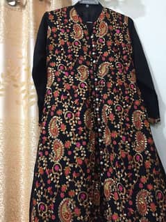 2 peice embroided coat kameez