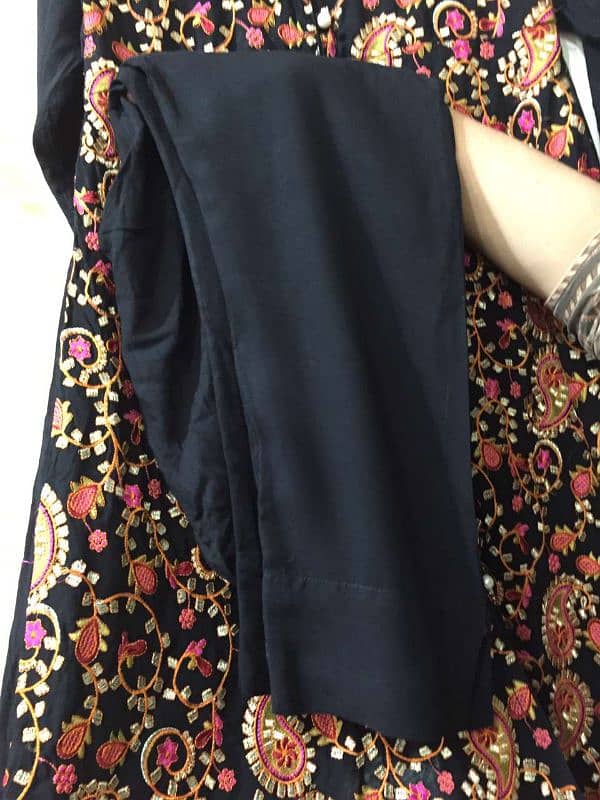 2 peice embroided coat kameez 4