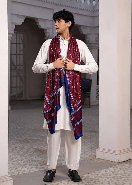 Silk Wool Ajrak 1