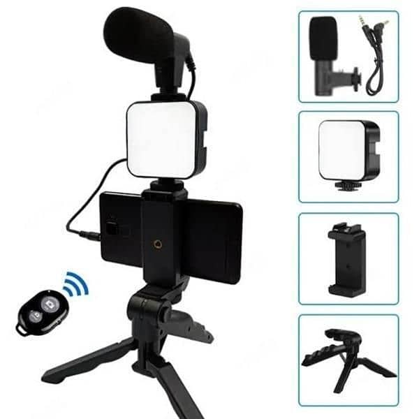 vedio making vlogging kit with microphone 2