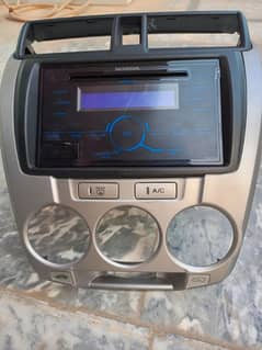 Car audio player with frame