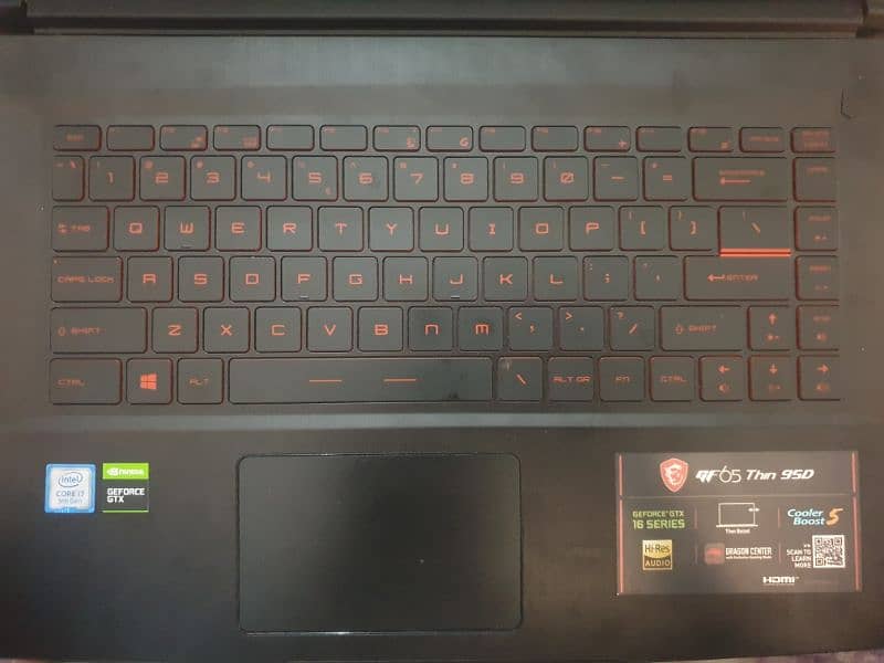 MSI gaming Laptop 9Gen 4