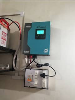 1.2 KVA solar inverter. . . single battery