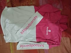 1food Panda Bag or 1 shirt