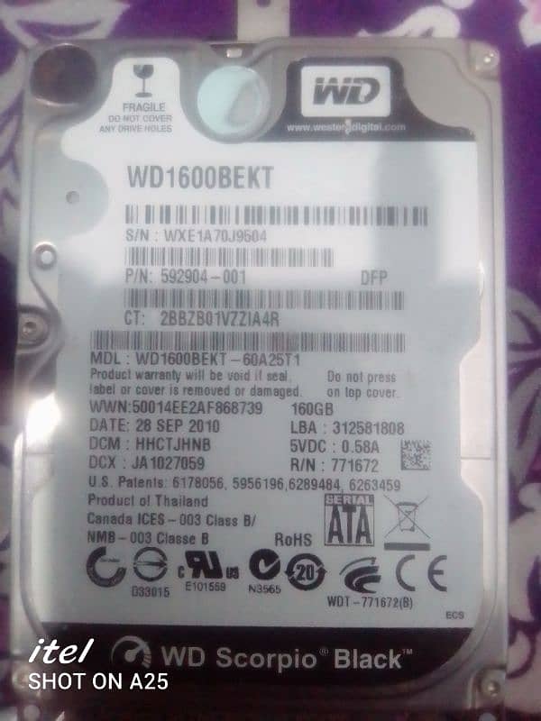 SSD 160(GB) Wester Digital (WD) 1