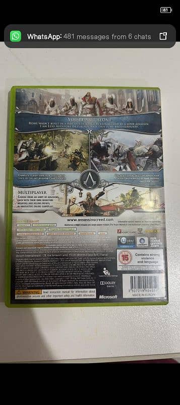 Assassin's Creed brotherhood Video Game for XBOX 360 1