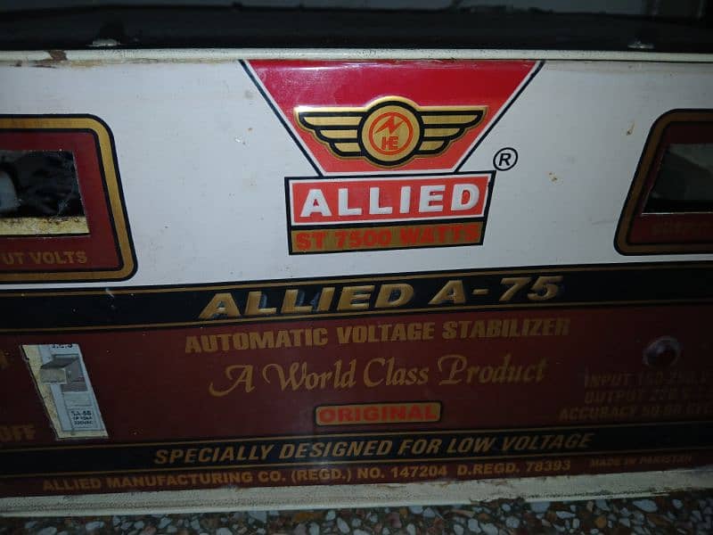 Allied company 7500 Watt stabilizer for Sale 1