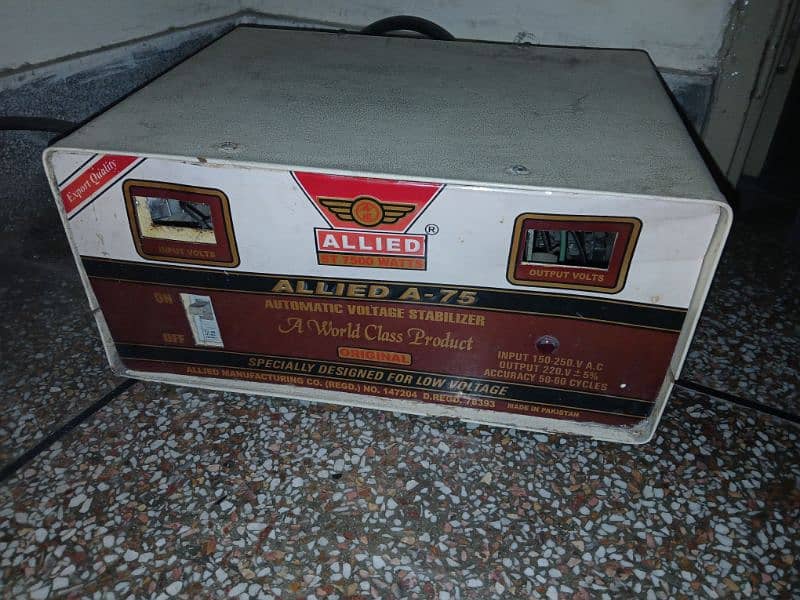 Allied company 7500 Watt stabilizer for Sale 3