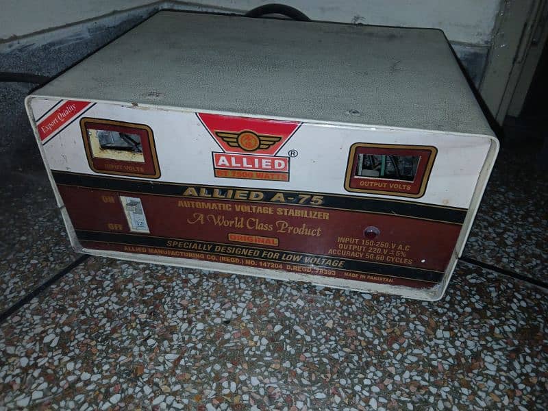 Allied company 7500 Watt stabilizer for Sale 4