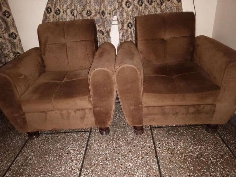 Sofa set with Deewan in good condition 5