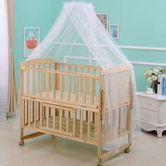 Kids Wooden Baby Cot