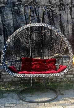 New Rattan Outdoor Swing (Ring Design )- Plastic or Stee jholaa.