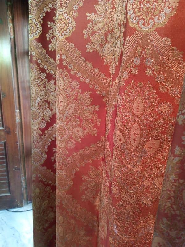 6 curtains for sale in excellent condition. jamawar fabric. 1