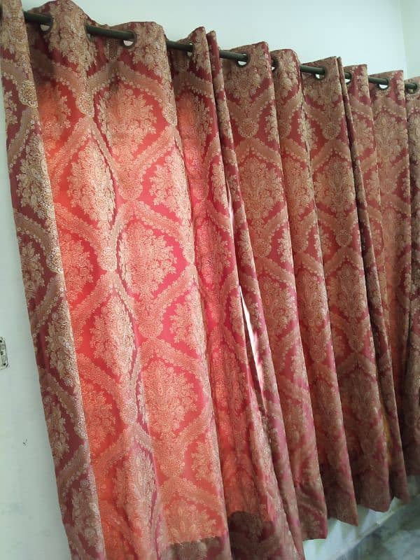 6 curtains for sale in excellent condition. jamawar fabric. 3