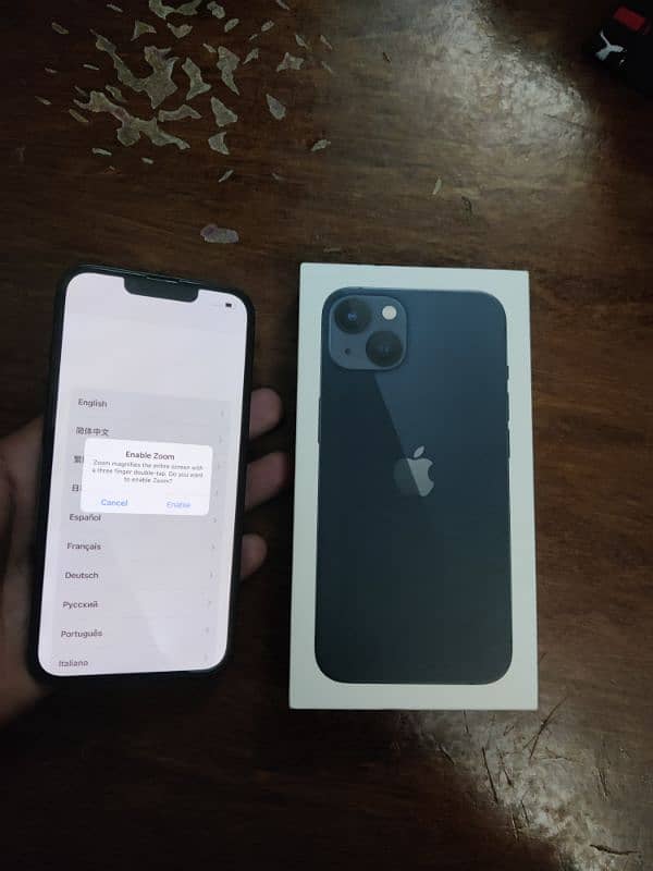 I phone 13 128Gb black colour Jv 2