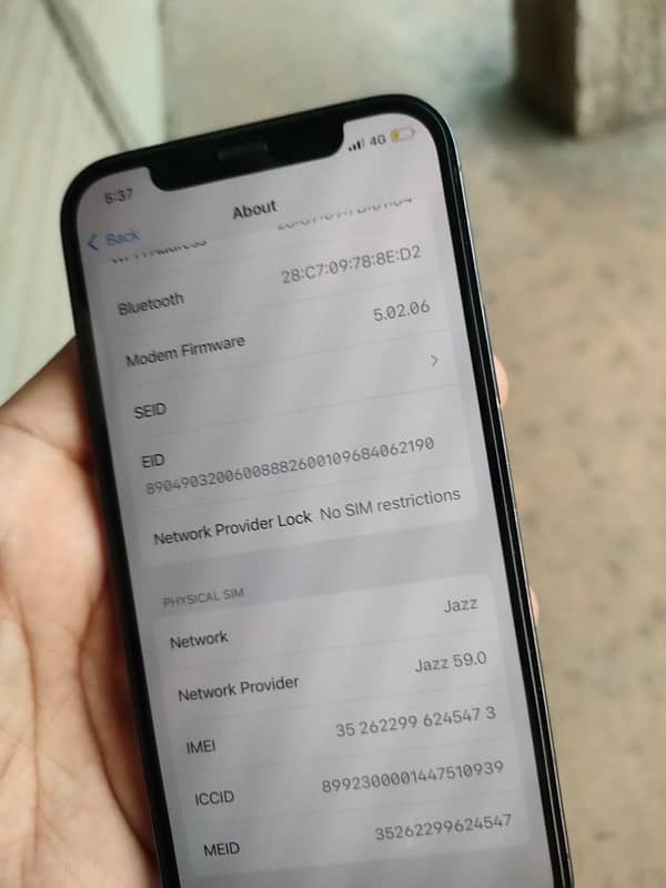 i phone 12 pro 100% battery original pta approved 11