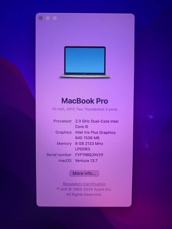 Apple MacBook Pro 2017 1