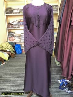 Women fancy nida Embroidered Abaya