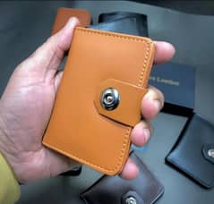 mens leather plain wallet