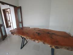 Dining table Rustic live Edged (Keekar wood)