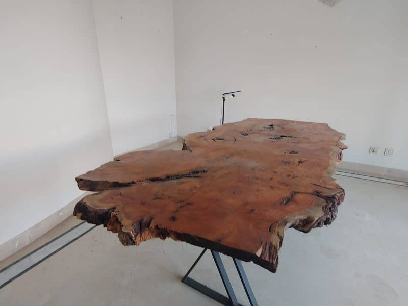 Dining table Rustic live Edged (Keekar wood) 6