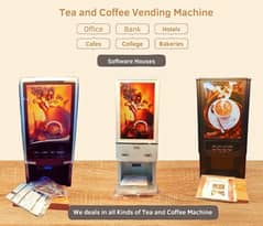 we have All kind of Tea And coffee machines.