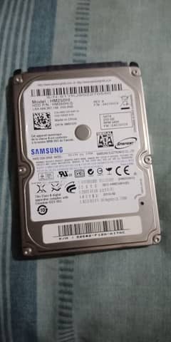 SAMSUNG 250 GB laptop hard disk