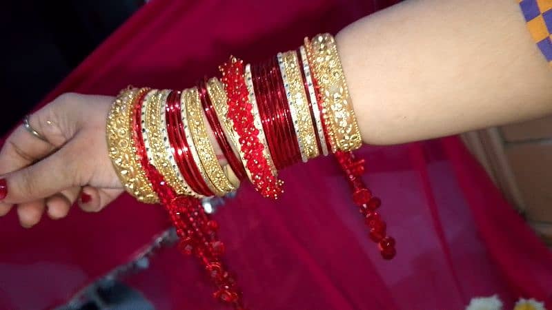 Barat Bridal Set available colour Red Golden 1