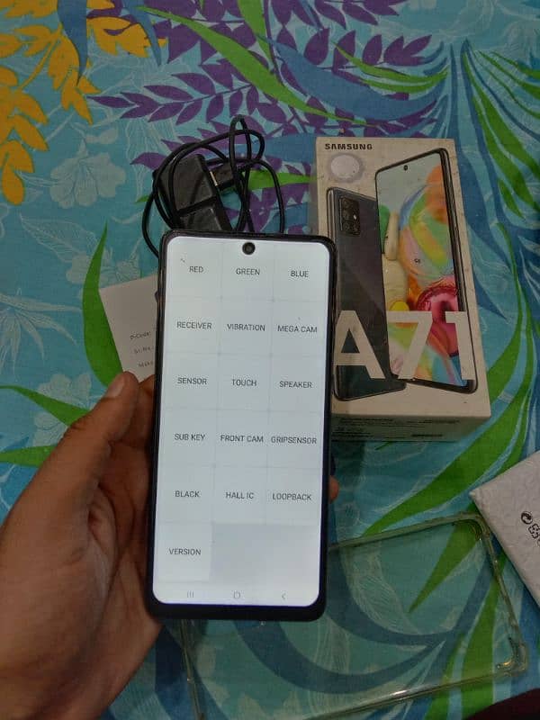 samsung A71 box chrgr 8/128 offical pta 1