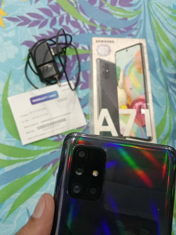 samsung A71 box chrgr 8/128 offical pta 8